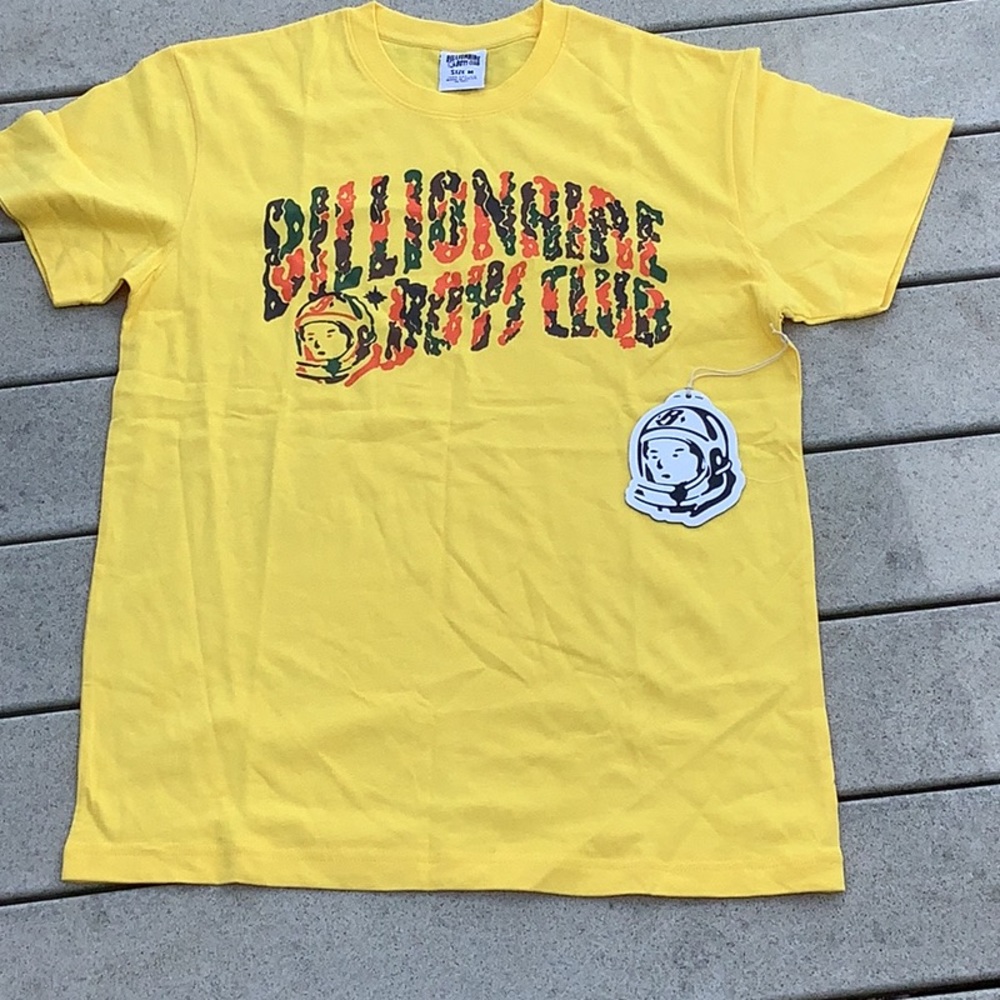 Billionaire Boys Club Yellow Tee - New!  Medium